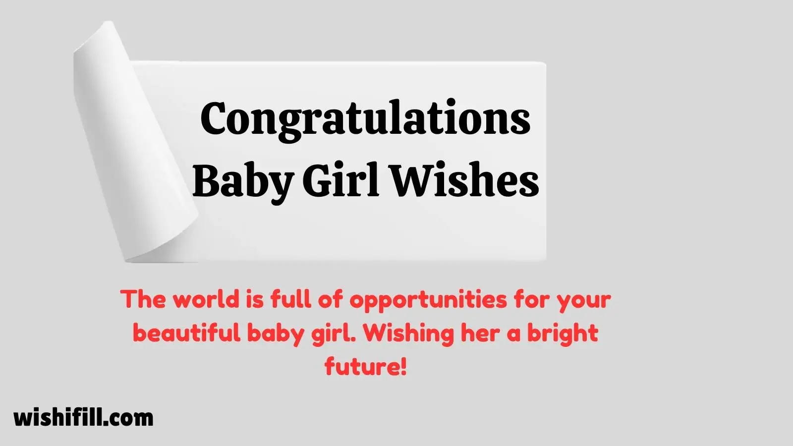 Congratulations Baby Girl Wishes