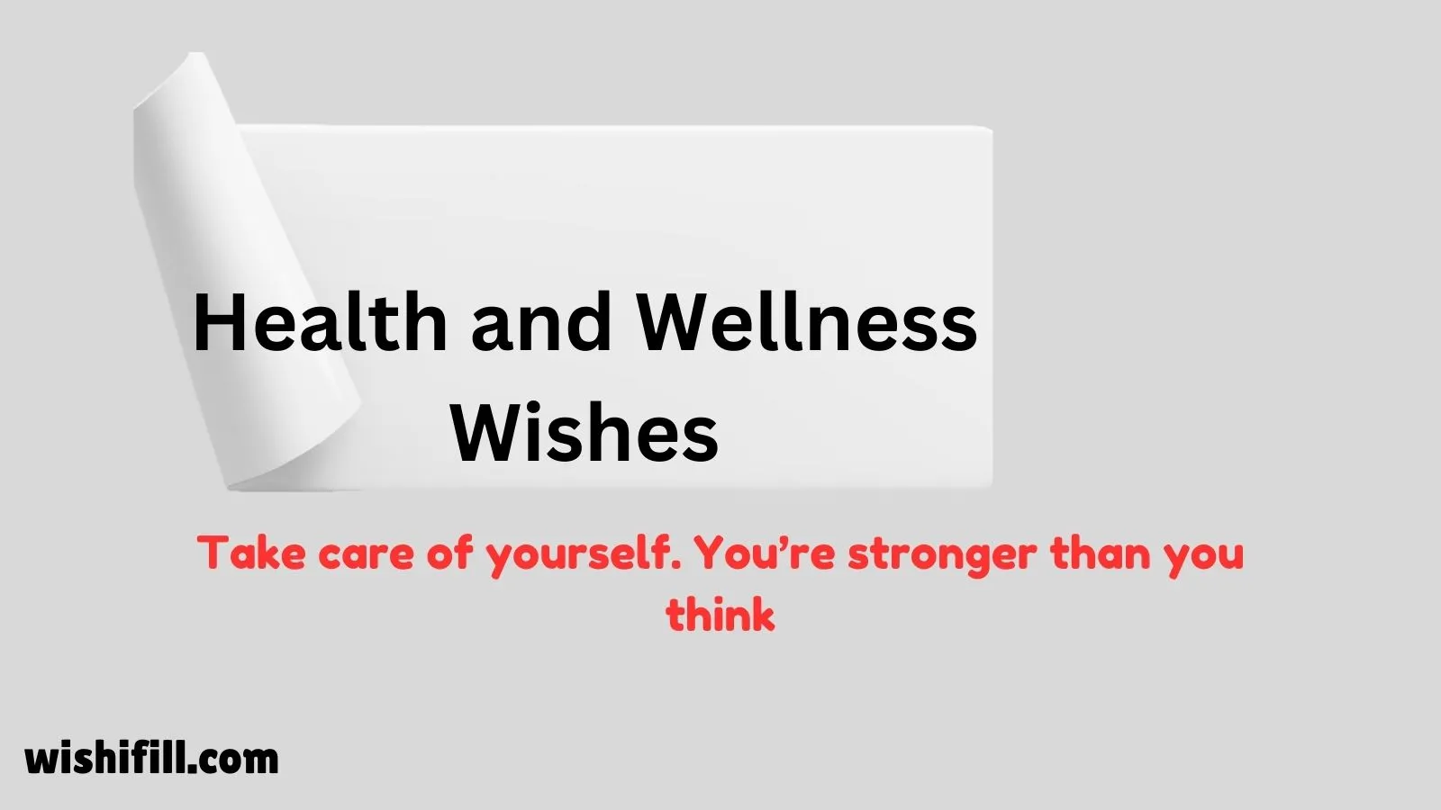 Health and Wellness Wishes