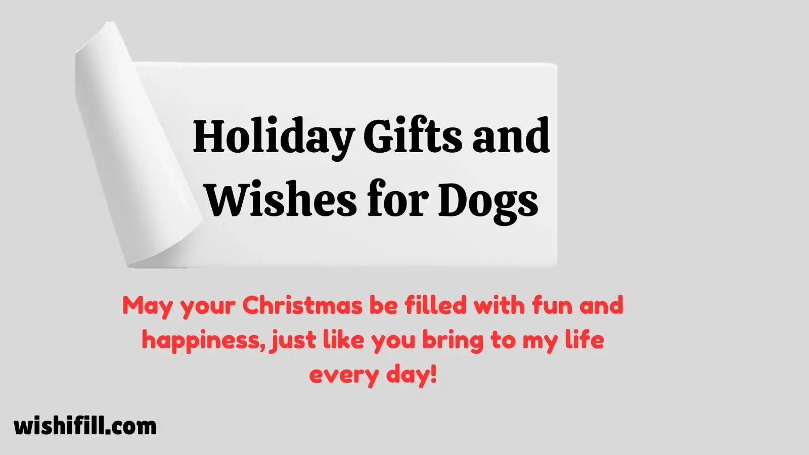 Holiday Gifts and Wishes for Dogs