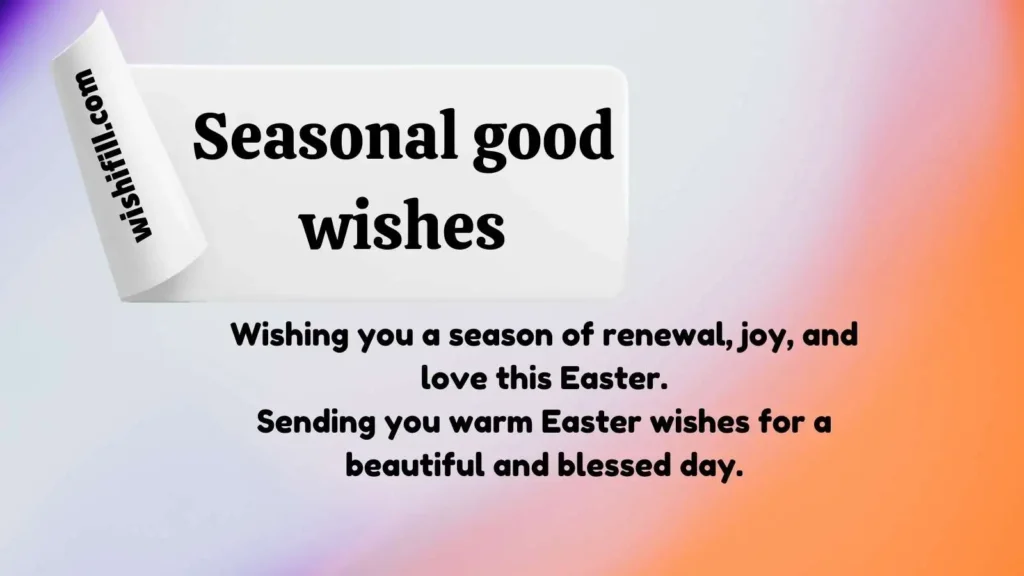 Seasonal good wishes