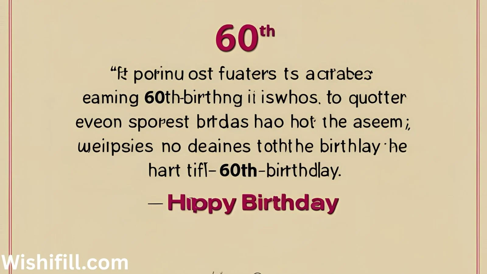 60th Birthday Quotes
