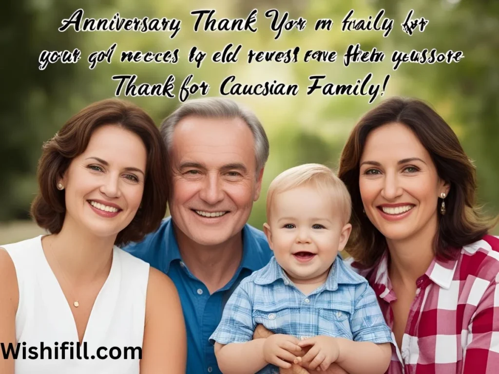 Anniversary Thank You Messages for Family