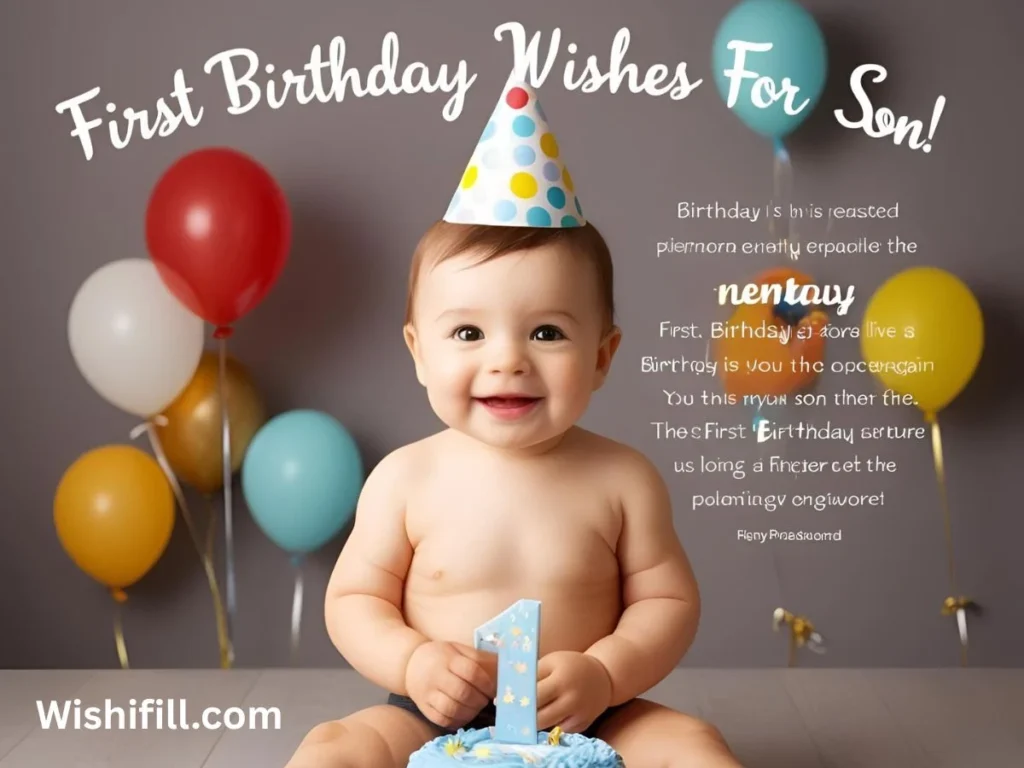First Birthday Wishes for Son