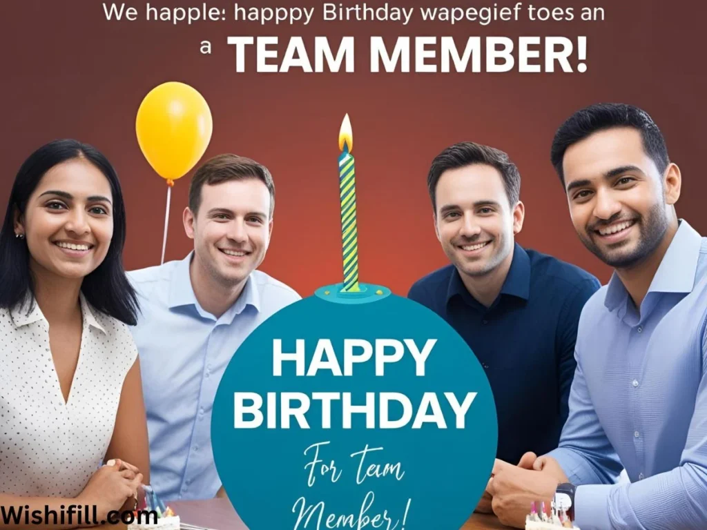 Happy Birthday Wishes for a Team Member