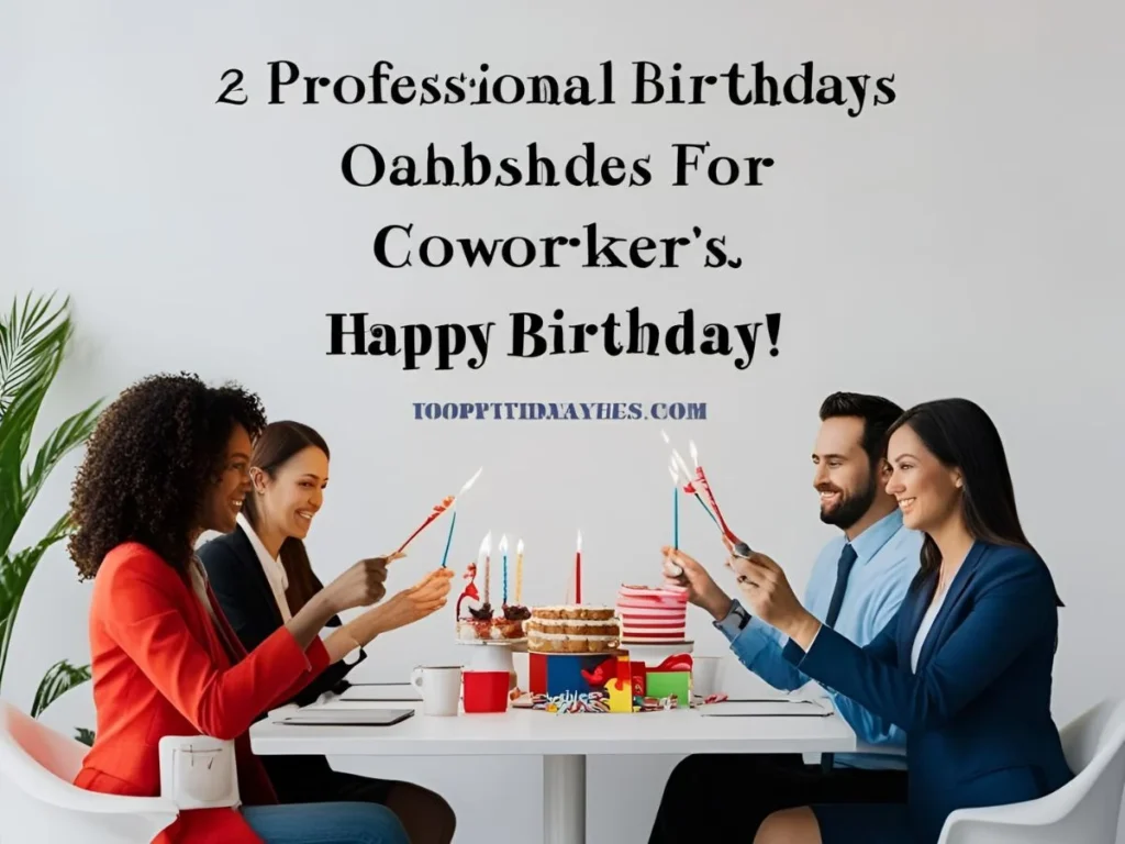 Professional Birthday Wishes for Coworkers