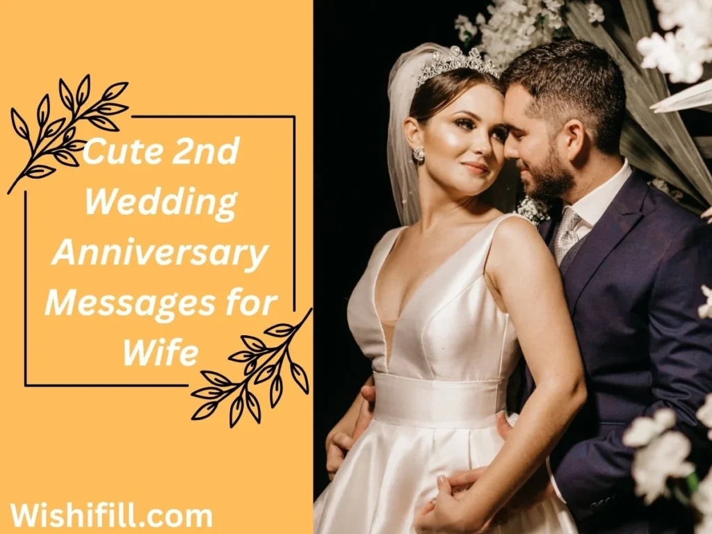 Cute 2nd Wedding Anniversary Messages for Wife