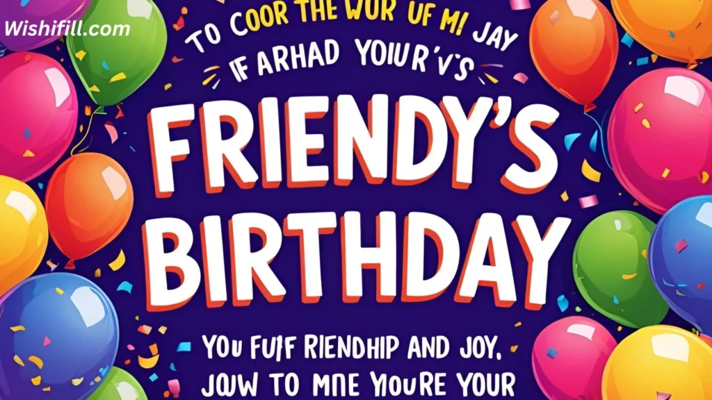 Friend Birthday Message