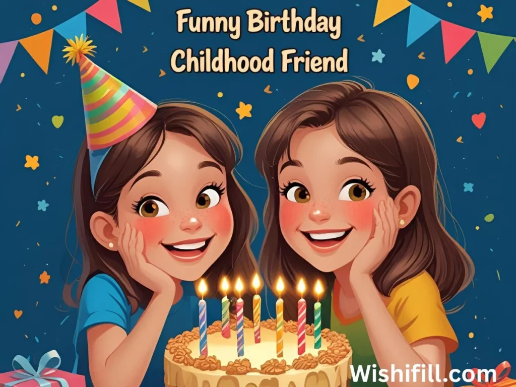 Funny Birthday Wishes for Childhood Friend