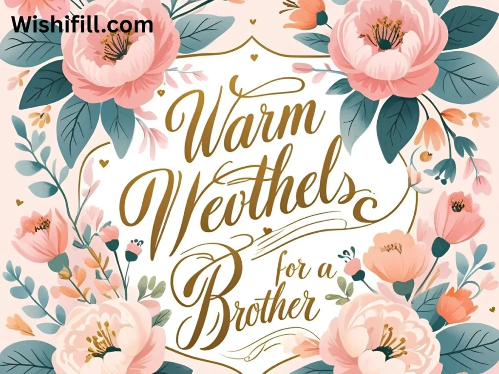 Heartfelt Wedding Wishes for Brother