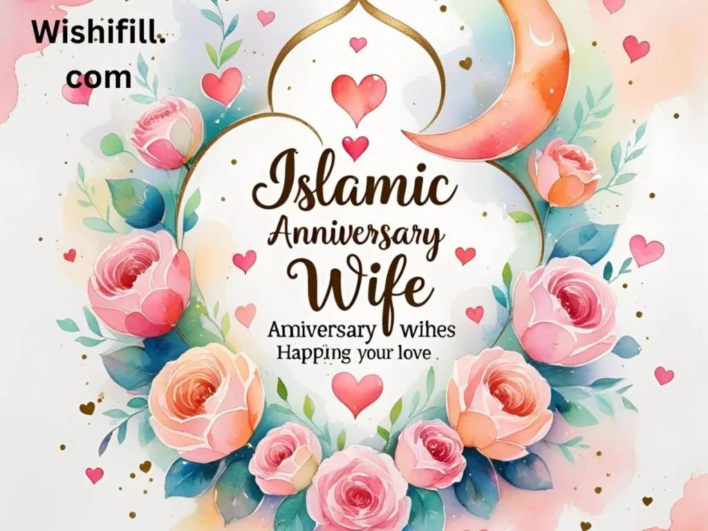 Islamic Anniversary Wishes for Wife