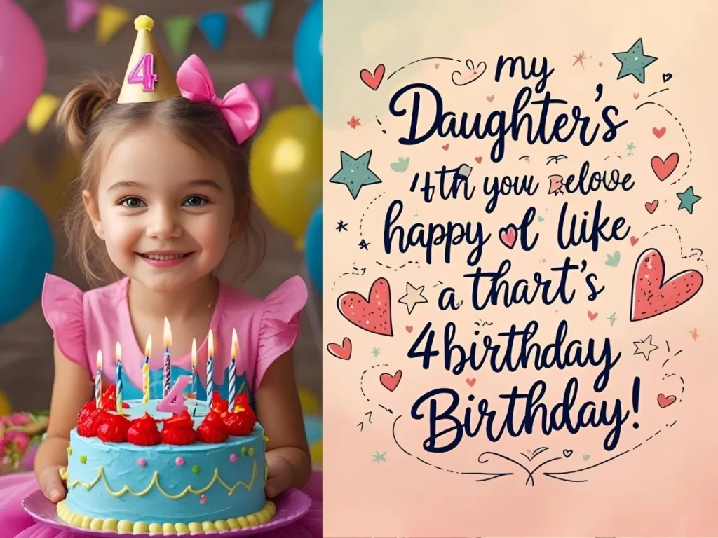 4th Birthday Quotes for Daughter