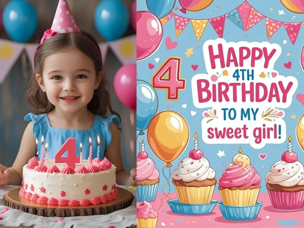 4th Birthday Quotes for Girl