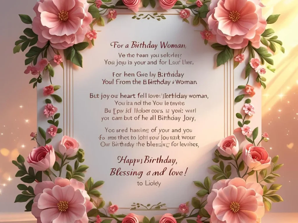 Bible Verse for Birthday Woman