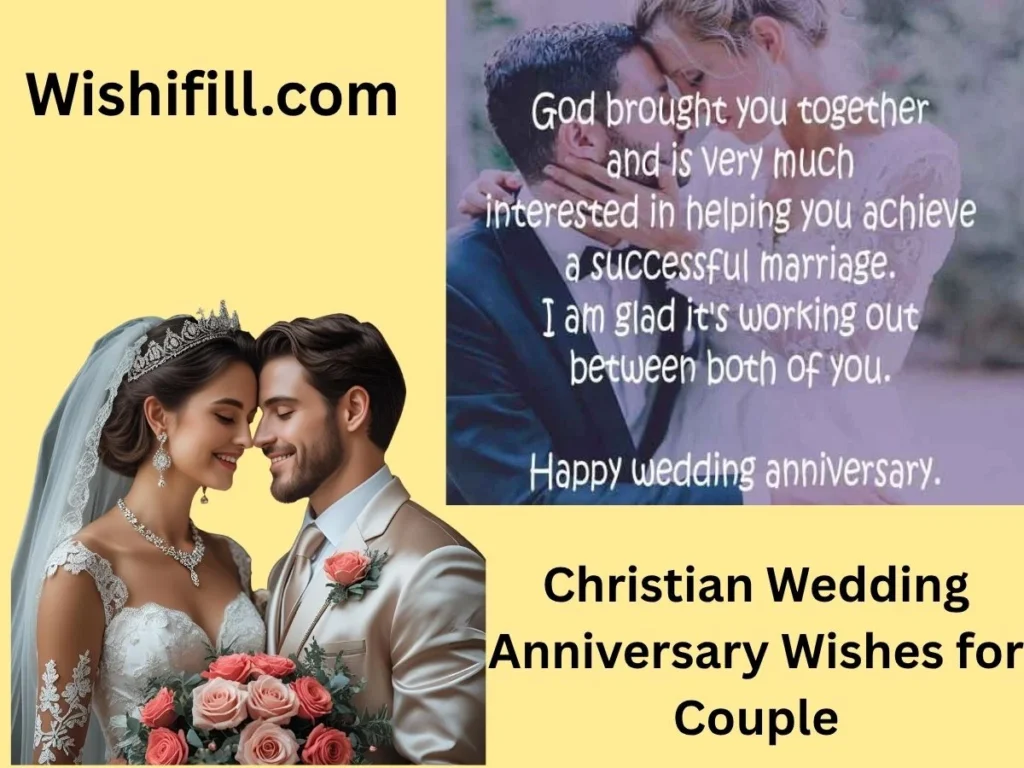 Christian Wedding Anniversary Wishes for Couple