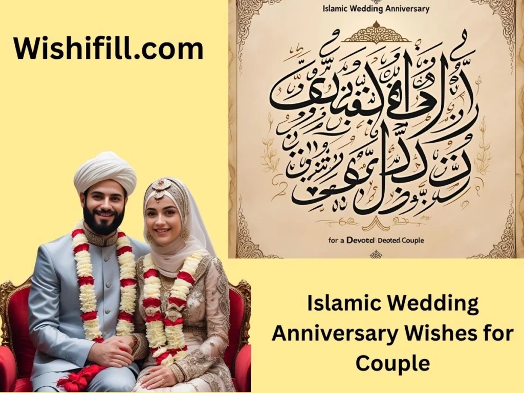 Islamic Wedding Anniversary Wishes for Couple