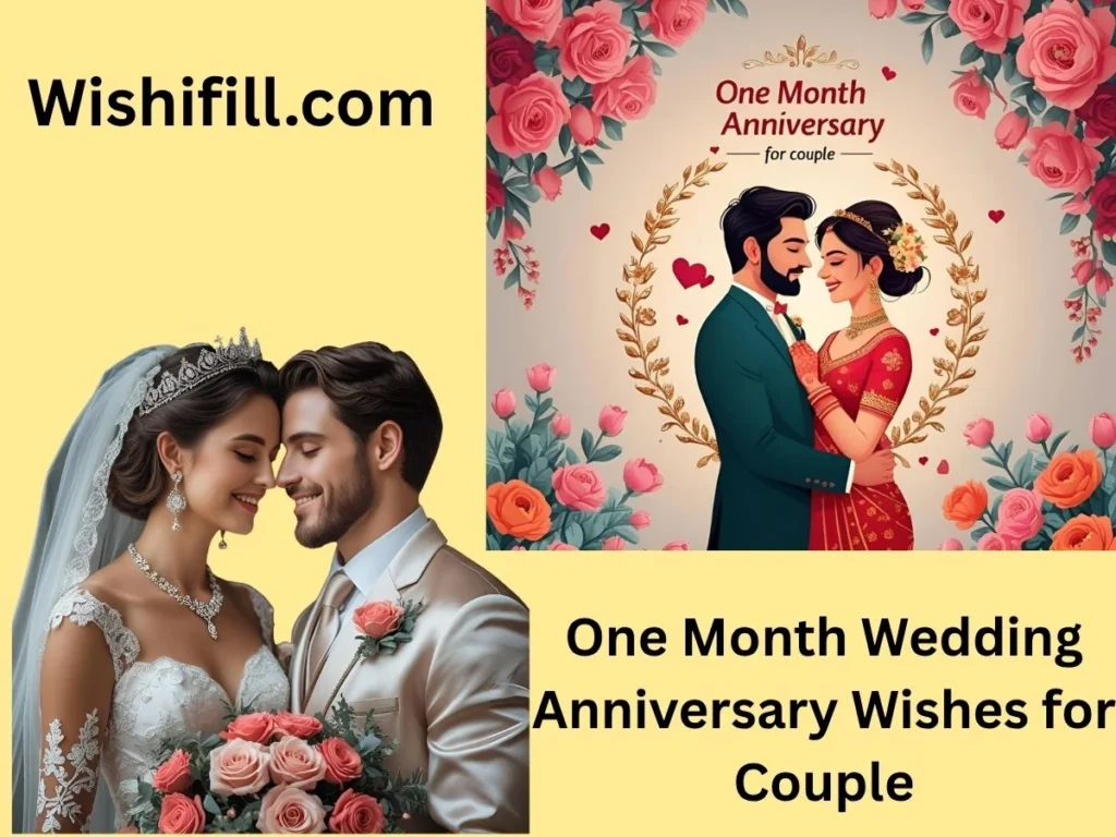 One Month Wedding Anniversary 