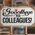 Short Goodbye Message to Colleagues