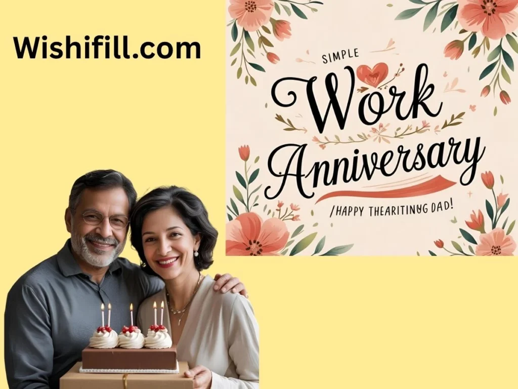Simple Work Anniversary Wishes